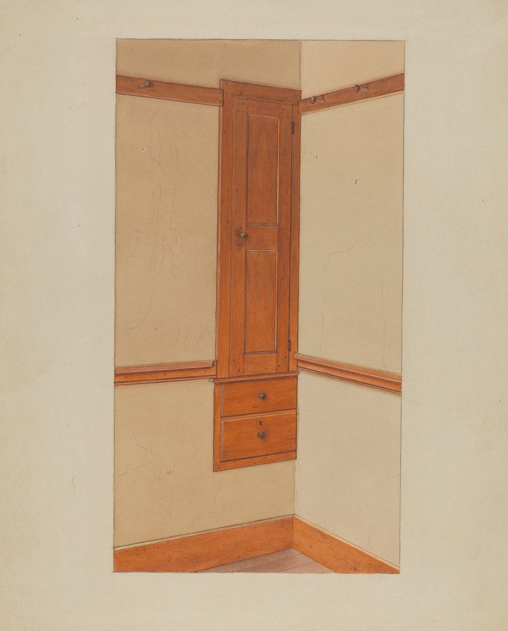 Closet and Drawers, c. 1938. de Winslow Rich