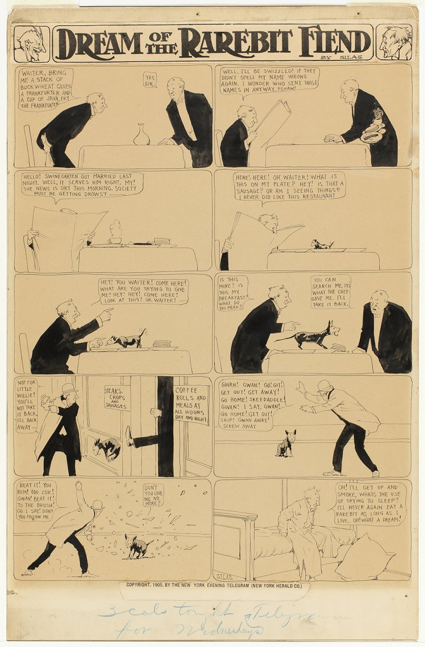 Sonho do Demônio Rarebit de Winsor McCay