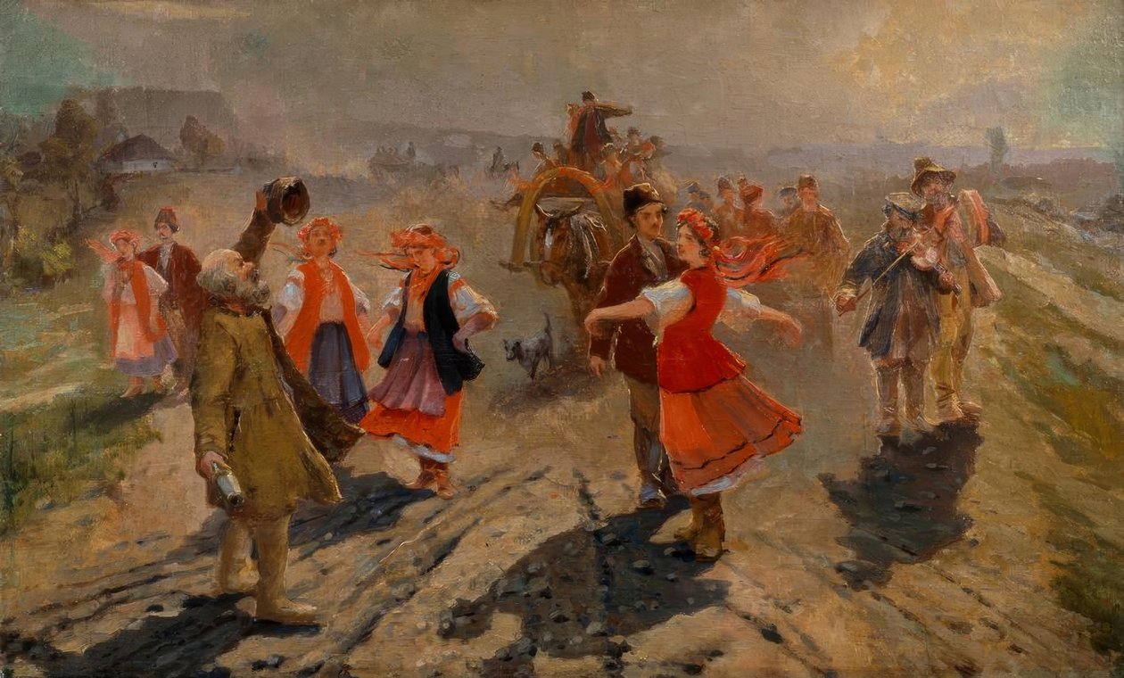 Trem de Natal perto de Orel de Wladimir Jegorowitsch Makowski