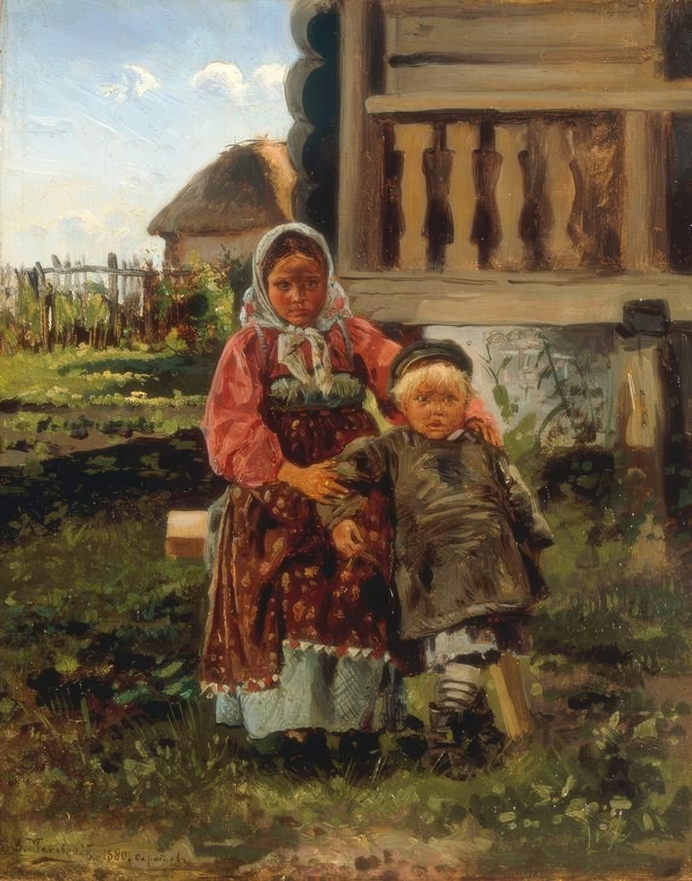crianças da aldeia de Wladimir Jegorowitsch Makowski