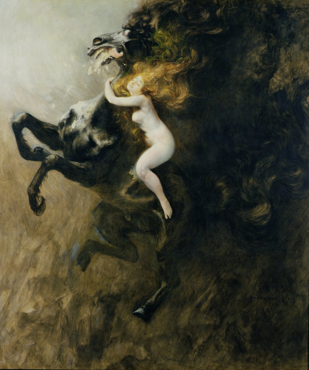 Frenesi das Elações ou Frenesi dos Sonhos, 1894 de Wladyslaw Podkowinski