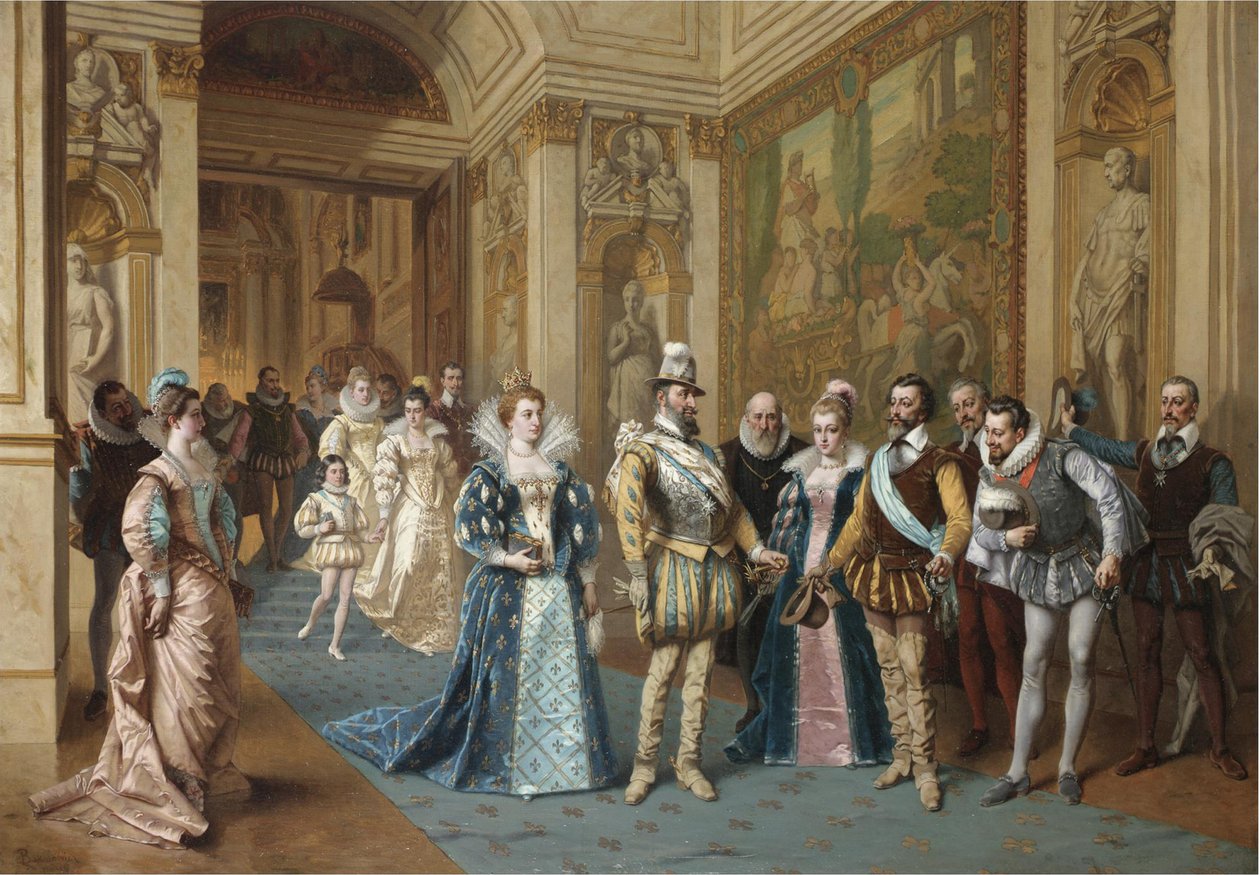 Henrique IV e Maria de Médici de Wladyslaw Bakalowicz