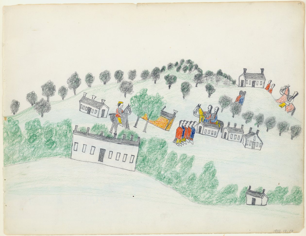 Lápis e lápis de desenho de Fort Sill de Wo Haw