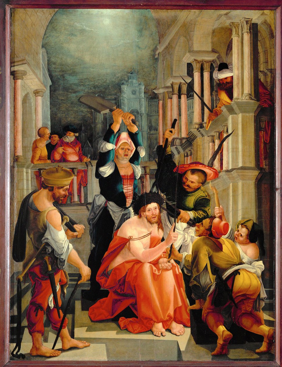 Cristo coroado com a coroa de espinhos de Wolf Huber