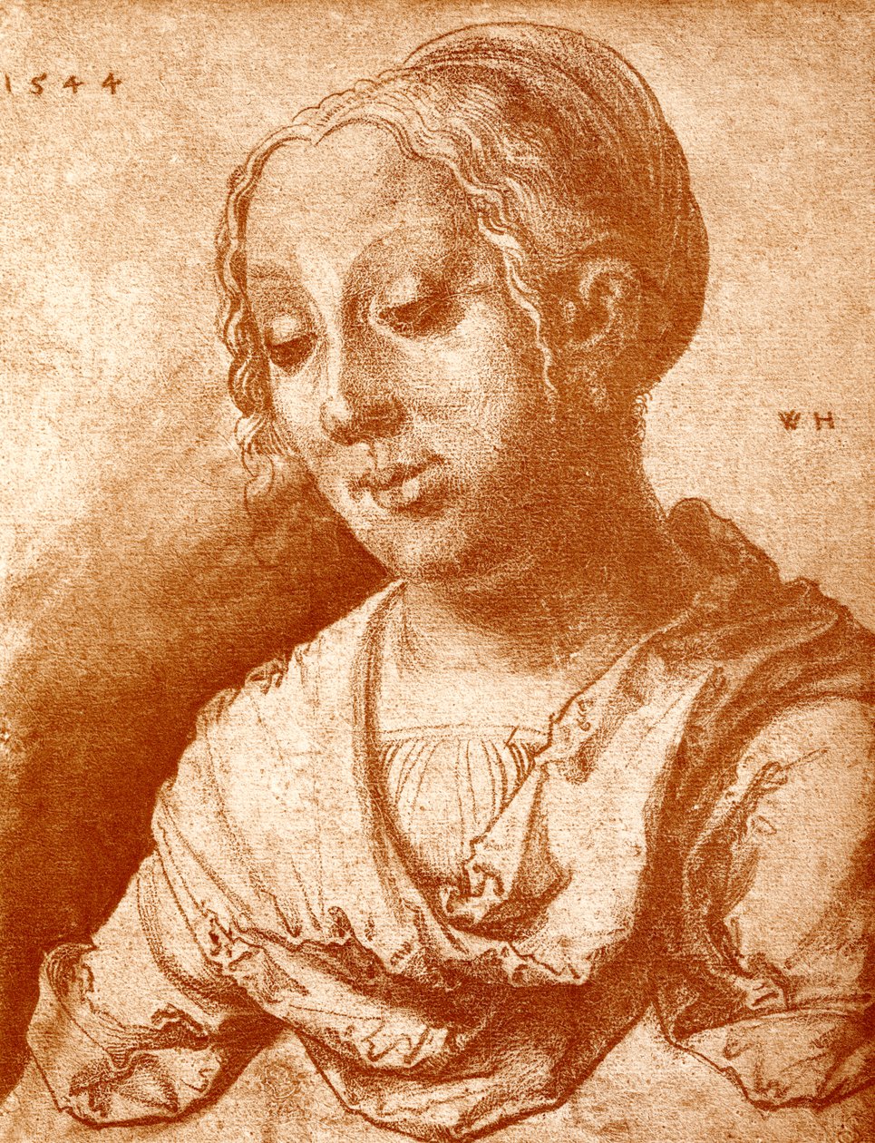 Cabeça das meninas de Wolf Huber