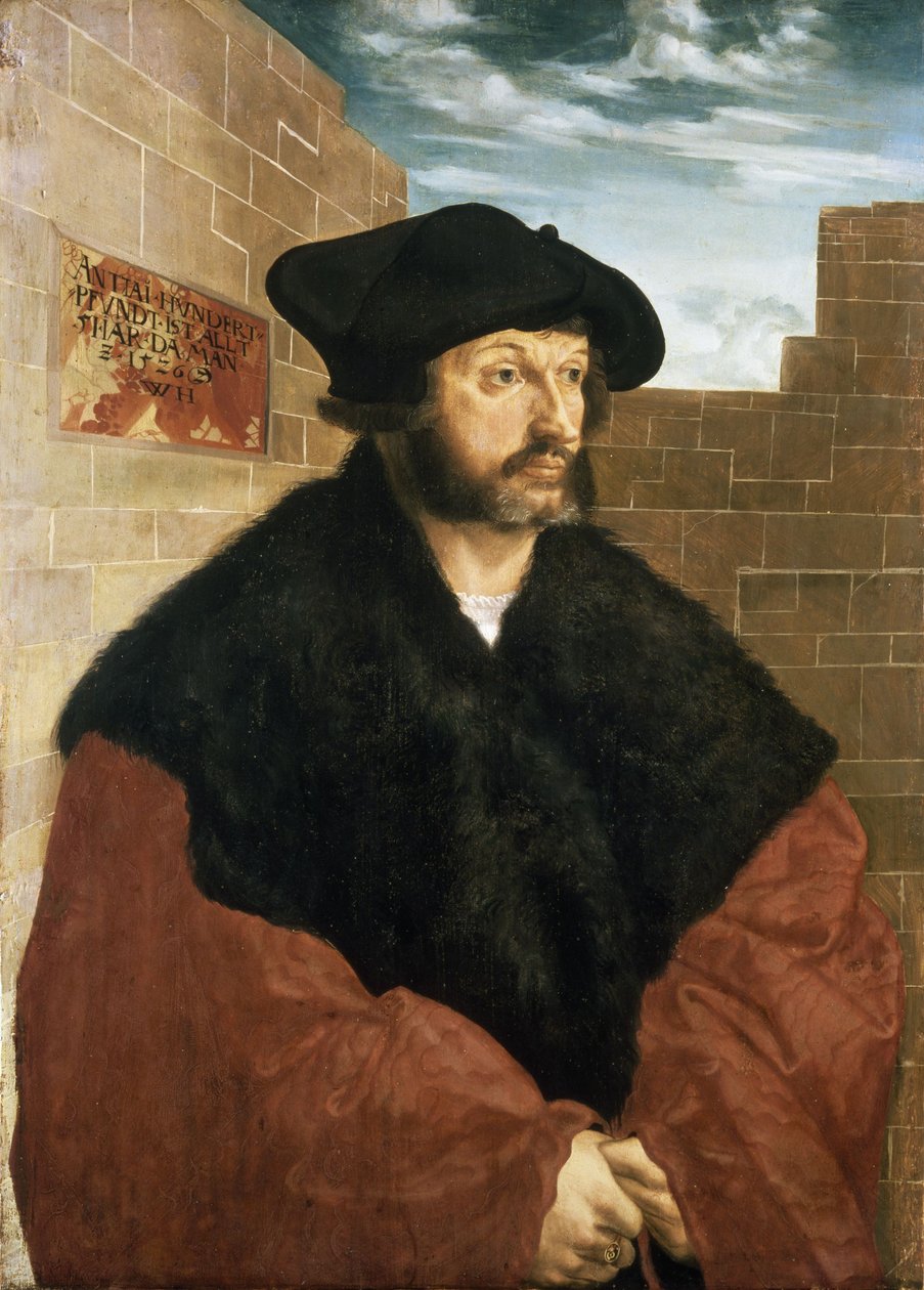 Retrato de Anton Hundertpfundt de Wolf Huber
