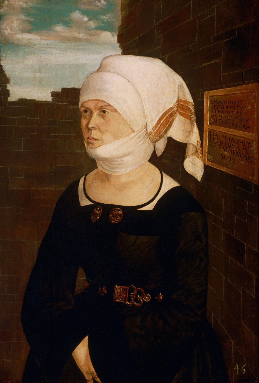 Retrato de Margaret Hundertpfundt de Wolf Huber