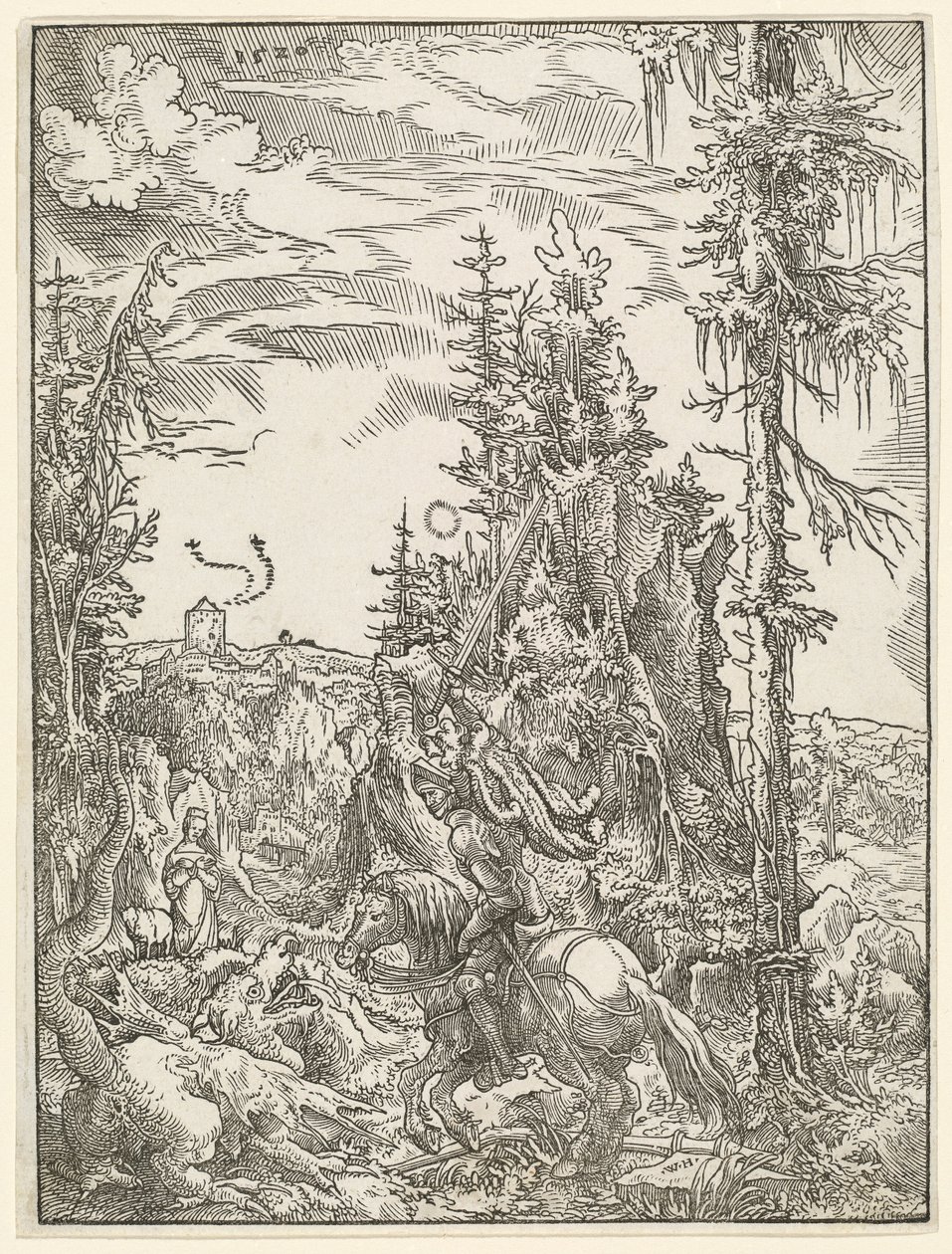 São Jorge matando o dragão de Wolf Huber