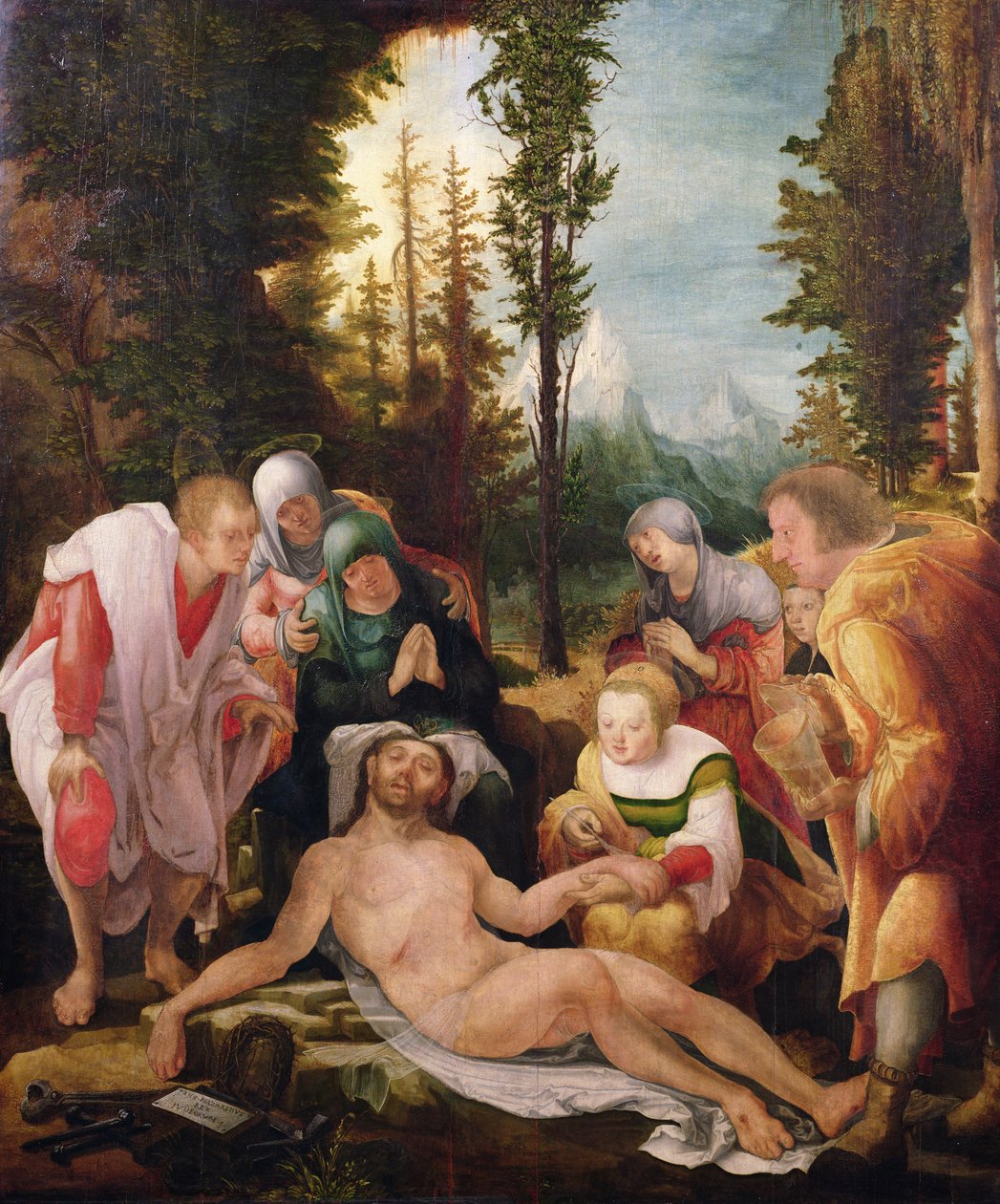 A Lamentação, 1524 de Wolf Huber