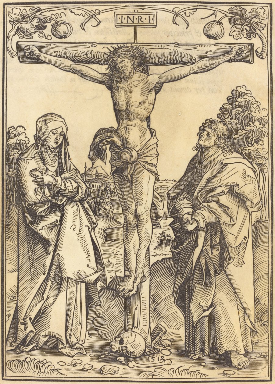 Cristo na Cruz com Maria e João de Wolf Traut