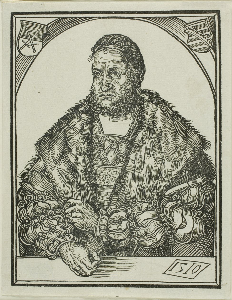 Eleitor Frederico III da Saxônia, de O espelho intelectual da felicidade humana de Wolf Traut