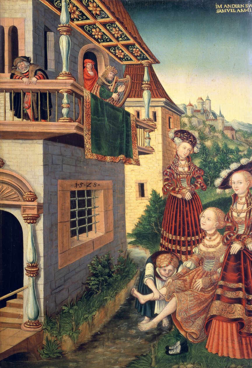 David e Bate-Seba, 1528 (painel) de Wolfgang Krodel