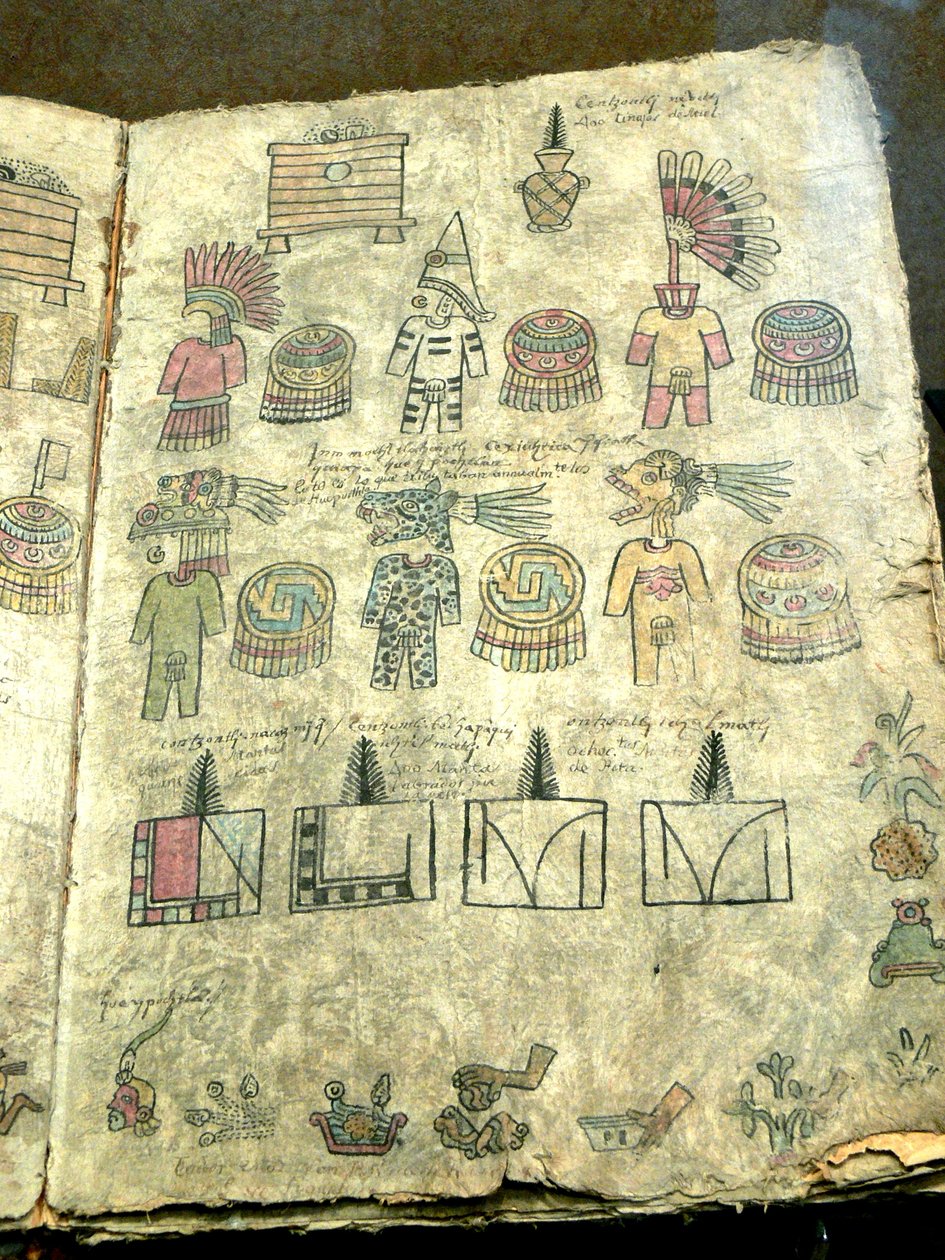 Museu Nacional de Antropologia na Cidade do México. Livro de tributo asteca. de Wolfgang Sauber Sauber