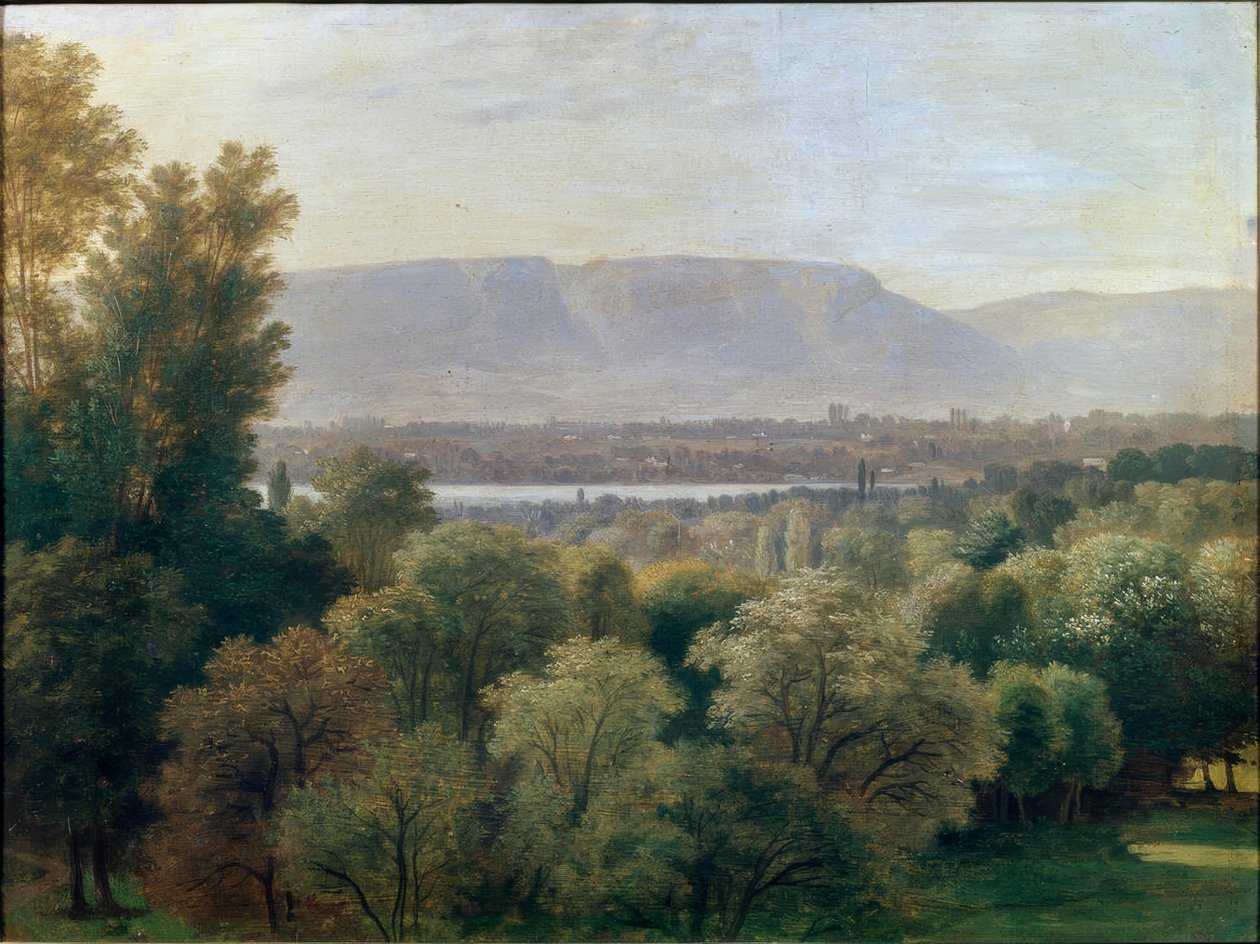Vista do Lago Léman e da Salève de Wolfgang Adam Töpffer