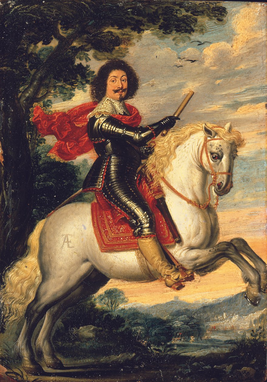 Retrato equestre de um cavalheiro de Wolfgang Heimbach