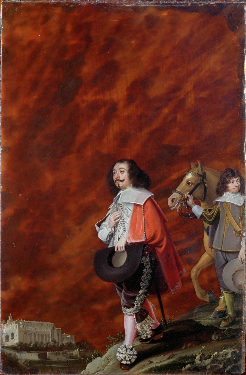 Retrato de um cavalheiro em Itália ... de Wolfgang Heimbach