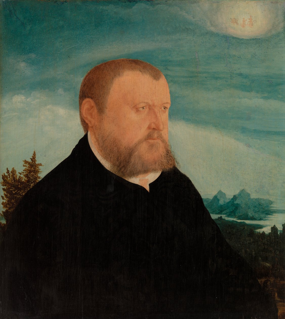 Retrato de um homem de Wolfgang Huber
