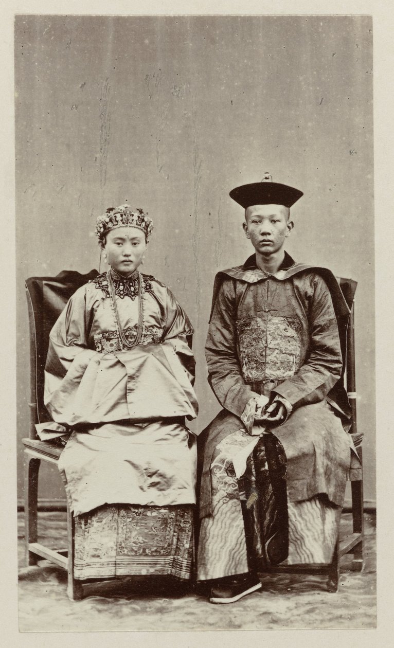 Casal de noivos chineses de Ternate de Woodbury and Page