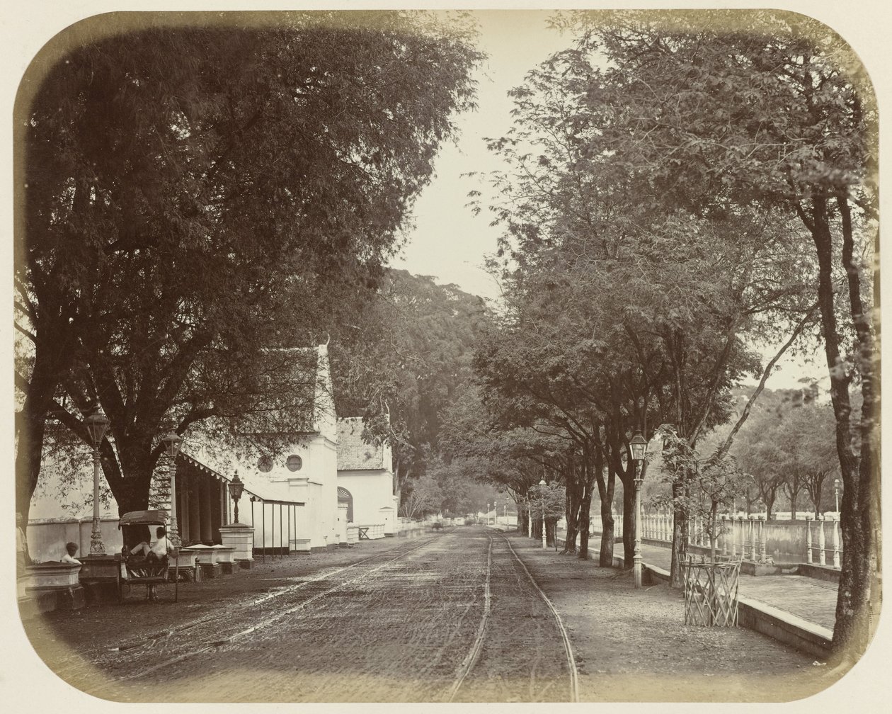 Vista de Rijswijk em Batavia de Woodbury and Page