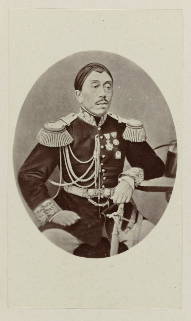 Retrato de Mangkoe Negoro IV de Woodbury and Page