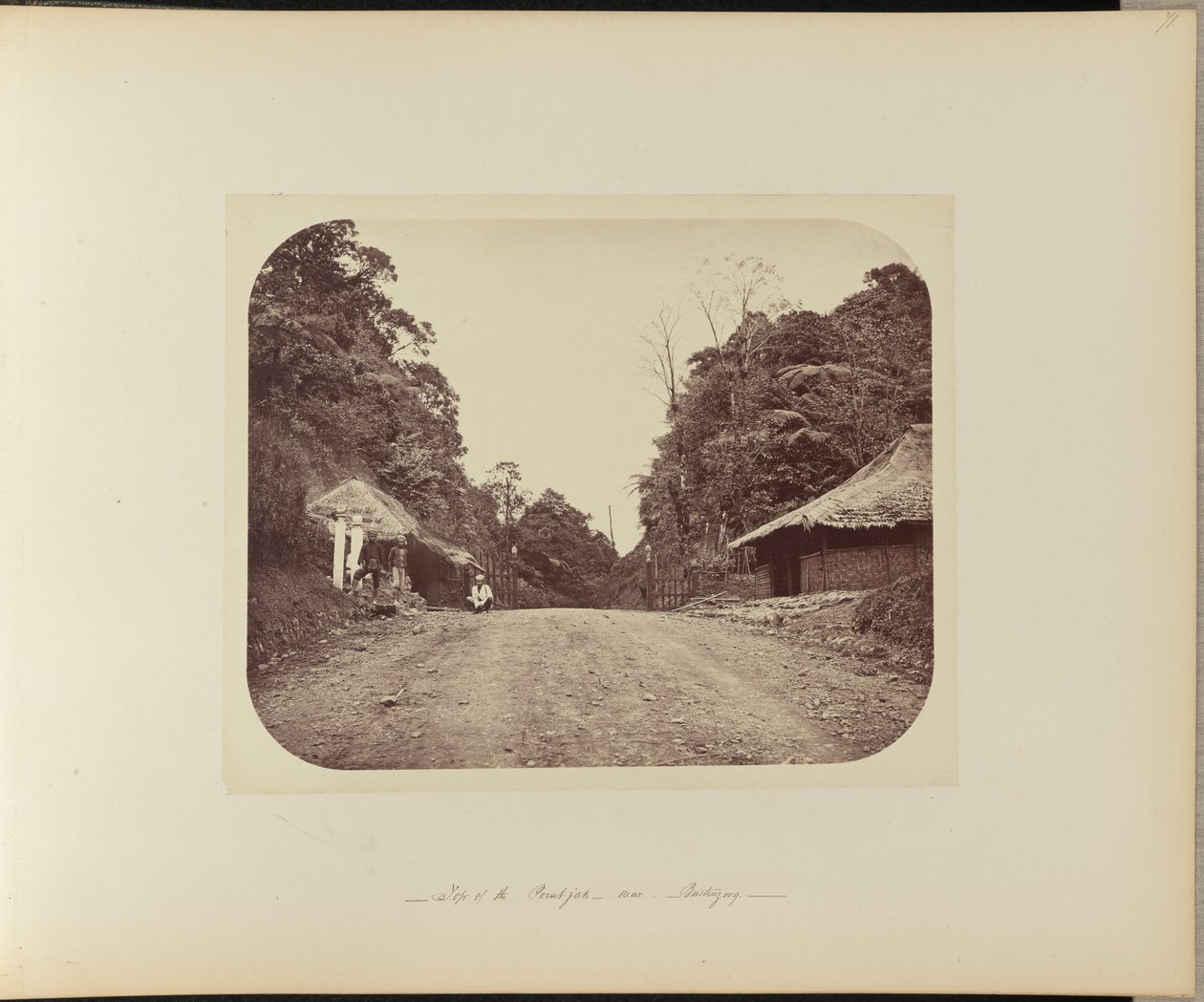 Topo do Poentjak perto de Buitenzorg de Woodbury and Page