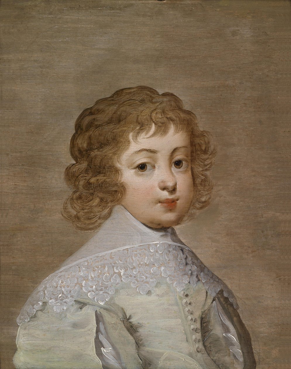 Retrato de um menino de Circle of Anthony van Dyck