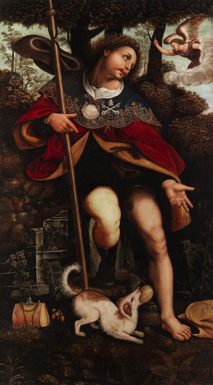 Hl. Rochus de Workshop of Cesare da Sesto