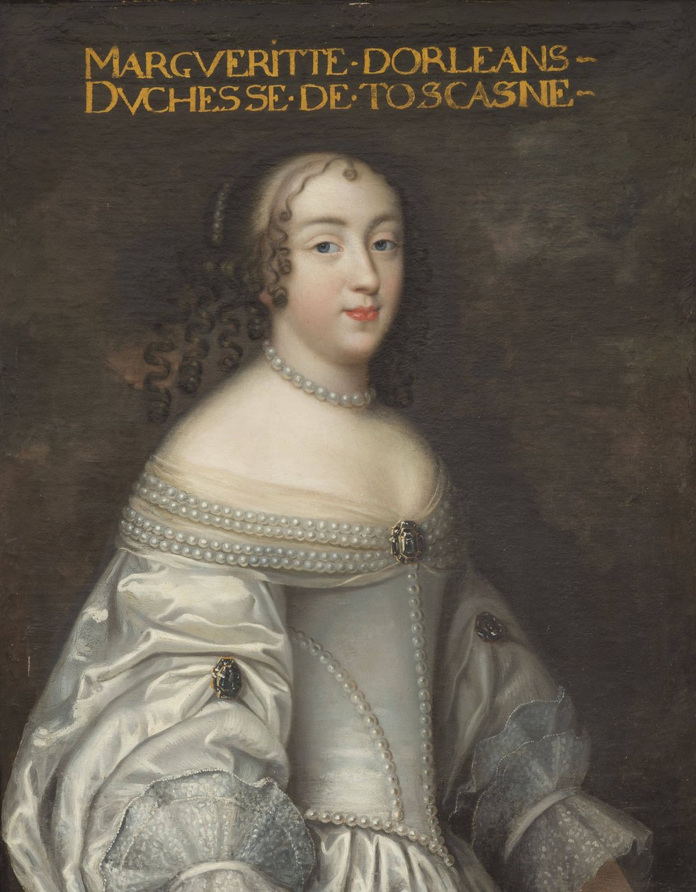 Marguerite Louise de Bourbon-Orléans, Grã-Duquesa da Toscana (1645-1721) de Workshop of Charles Beaubrun