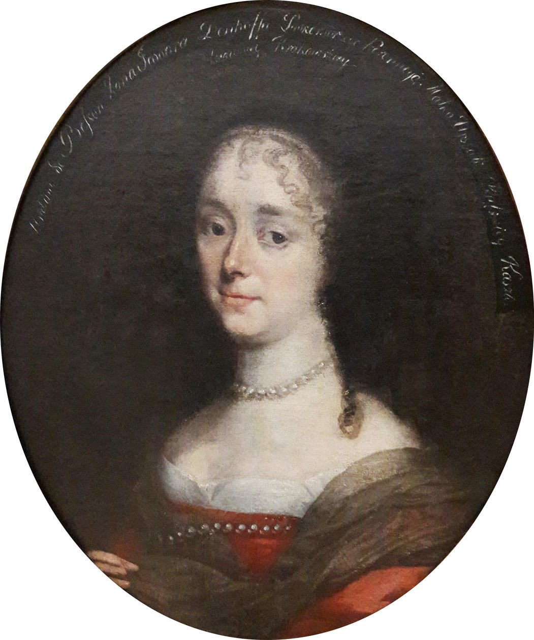 Retrato de Katarzyna Franciszka Denhoffova née von Bessen (1635-1695). de Workshop of Daniel Schultz