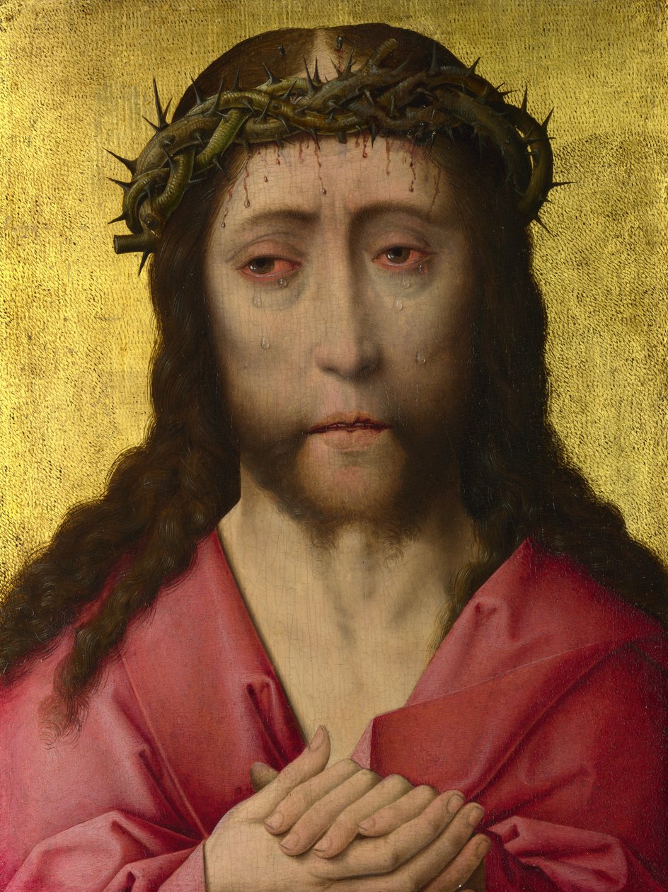 Cristo coroado de espinhos de Workshop of Dirk Bouts