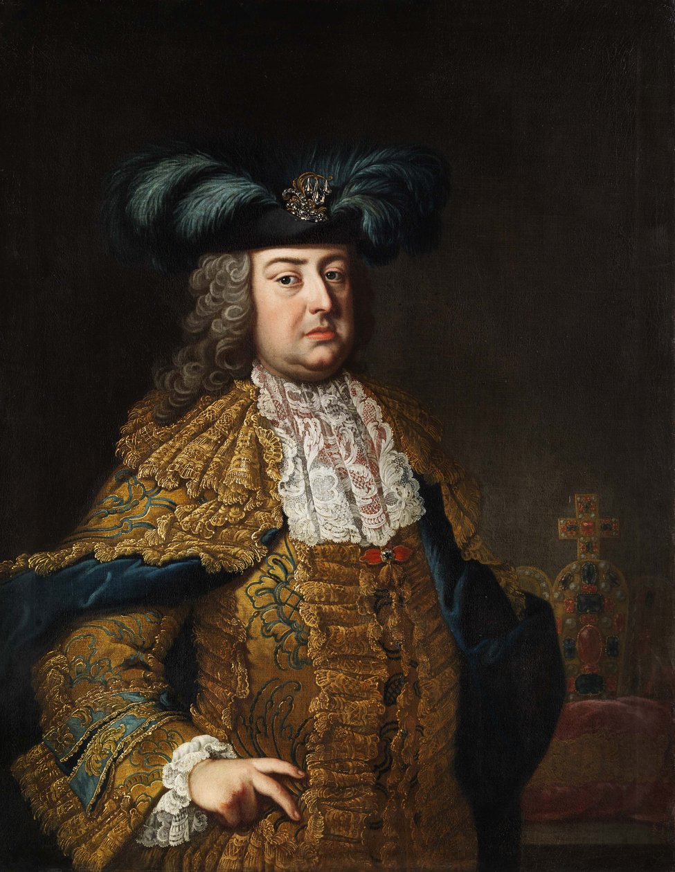 Retrato do imperador Franz Stephan (1708-1765) de Workshop of Martin van Meytens