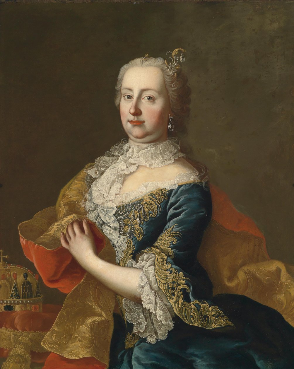 Retrato de Maria Theresia (1717-1780) de Workshop of Martin van Meytens