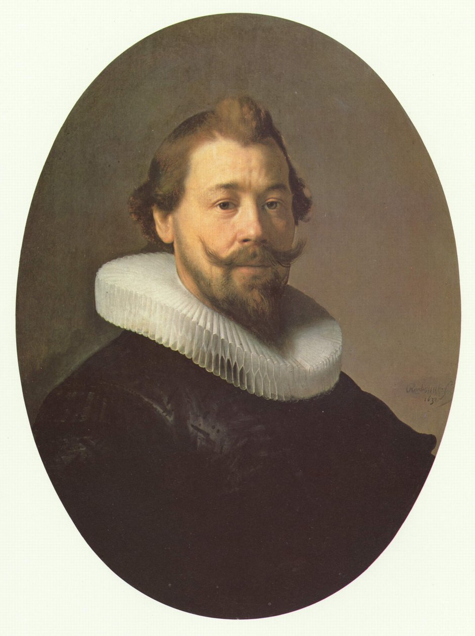 Retrato de um homem de Workshop of Rembrandt