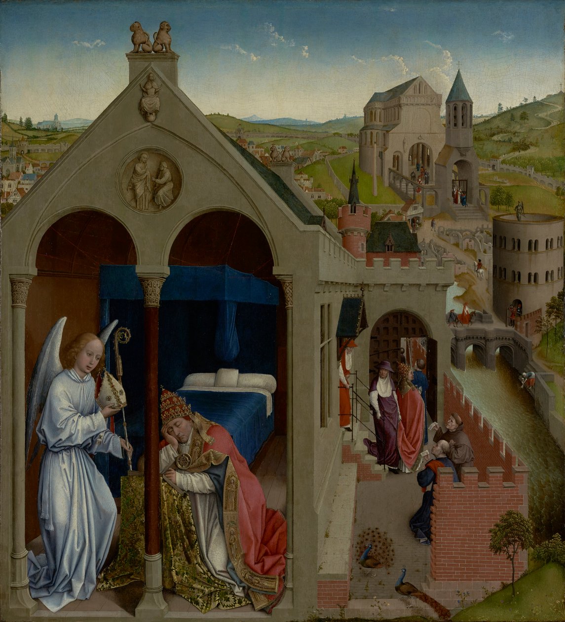 O sonho do papa Sérgio de Workshop of Rogier van der Weyden