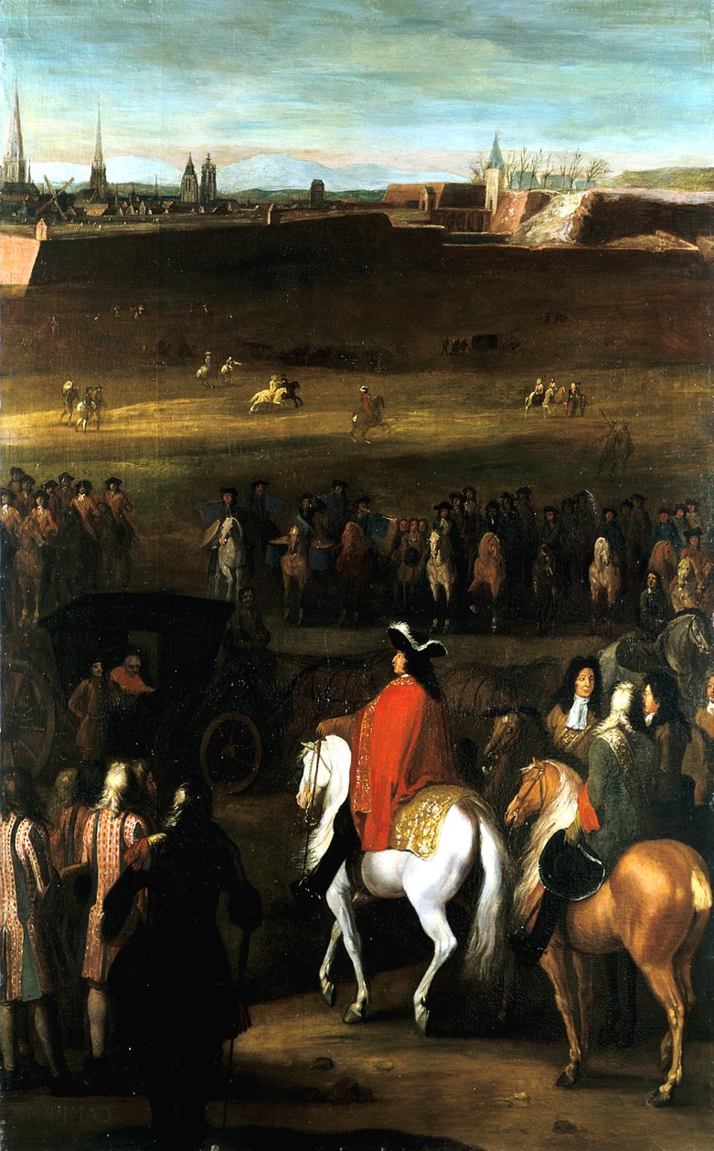 As Grandes Batalhas de Luís XIV: Redução da Cidadela de Cambrai, 1677. de Workshop of Adam Frans van der Meulen