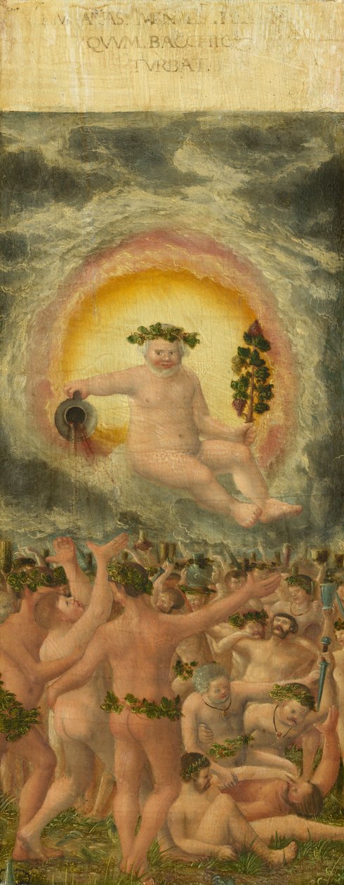 The Rule of Bacchus [painel esquerdo], c. 1535. de Workshop of Albrecht Altdorfer