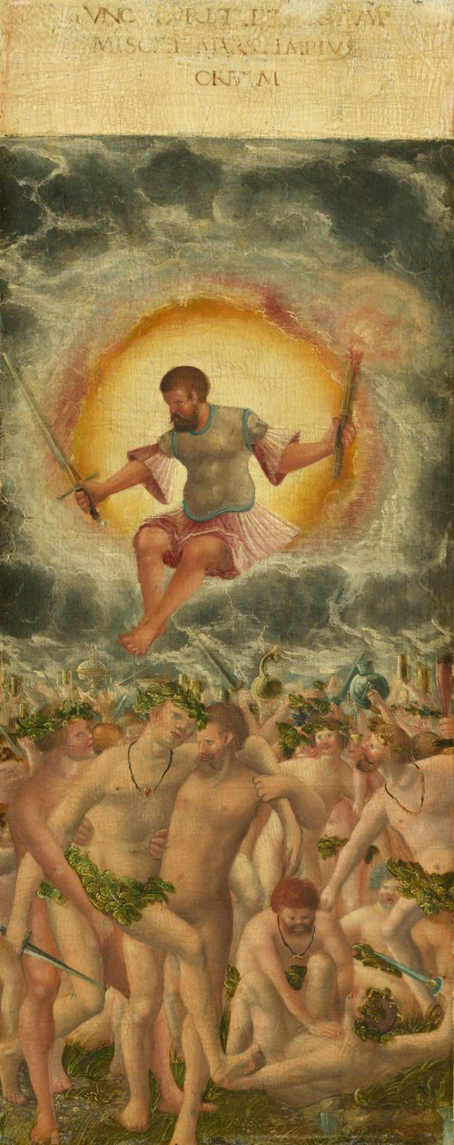 A Regra de Marte [painel direito], c. 1535. de Workshop of Albrecht Altdorfer