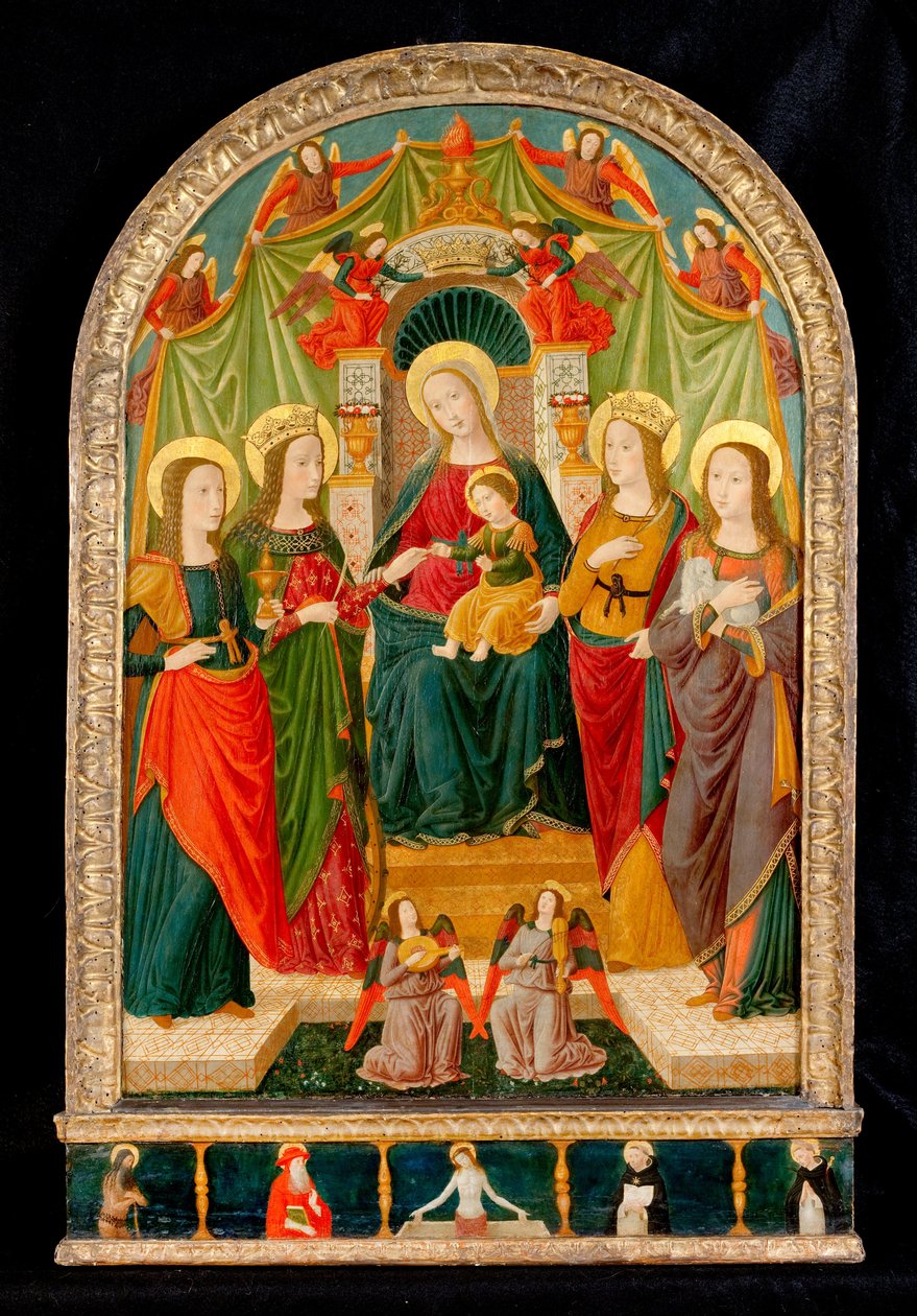 O casamento místico de Santa Catarina de Benozzo di Lese di Sandro Gozzoli