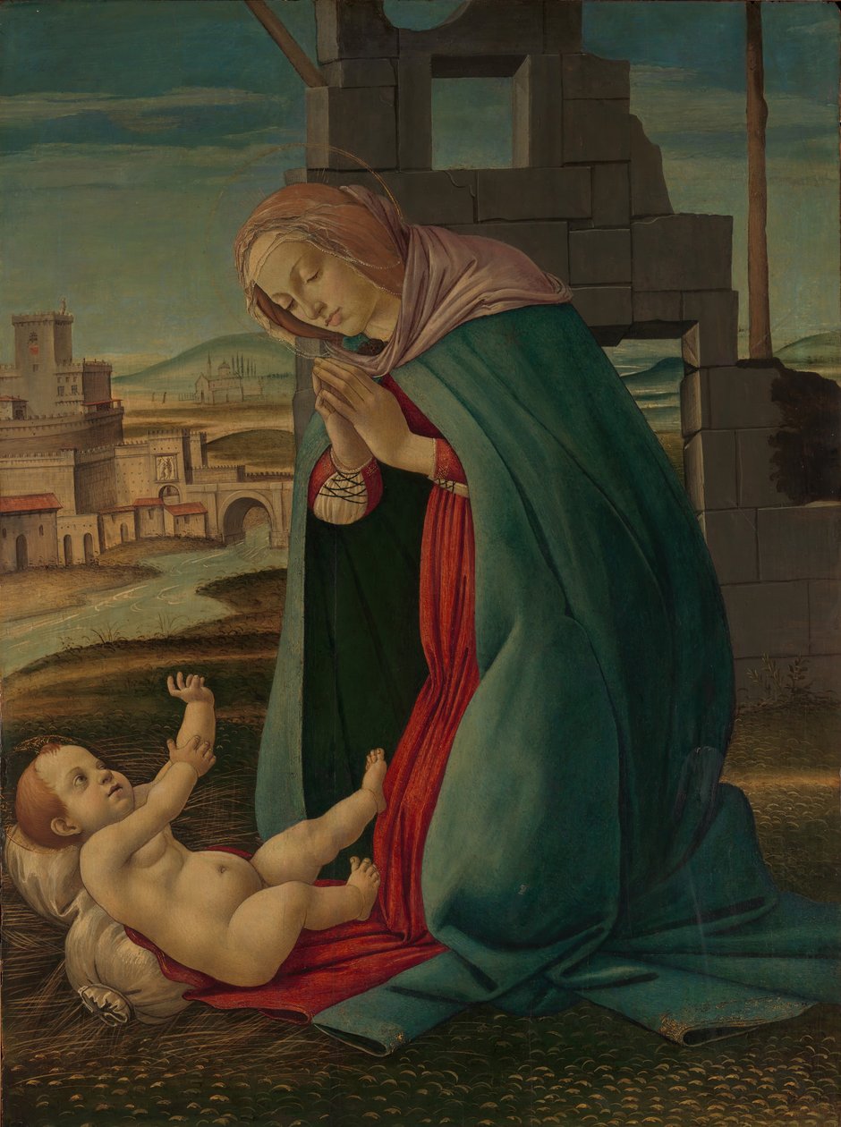 A Natividade, final do século XV. de Workshop of Botticelli