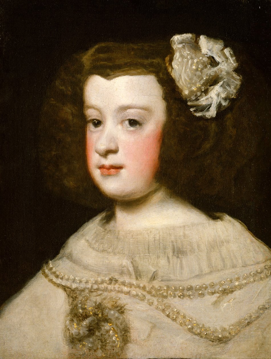 Maria Teresa, Infanta de Espanha, meados do século XVII. de Workshop of Diego Rodríguez de Silva
