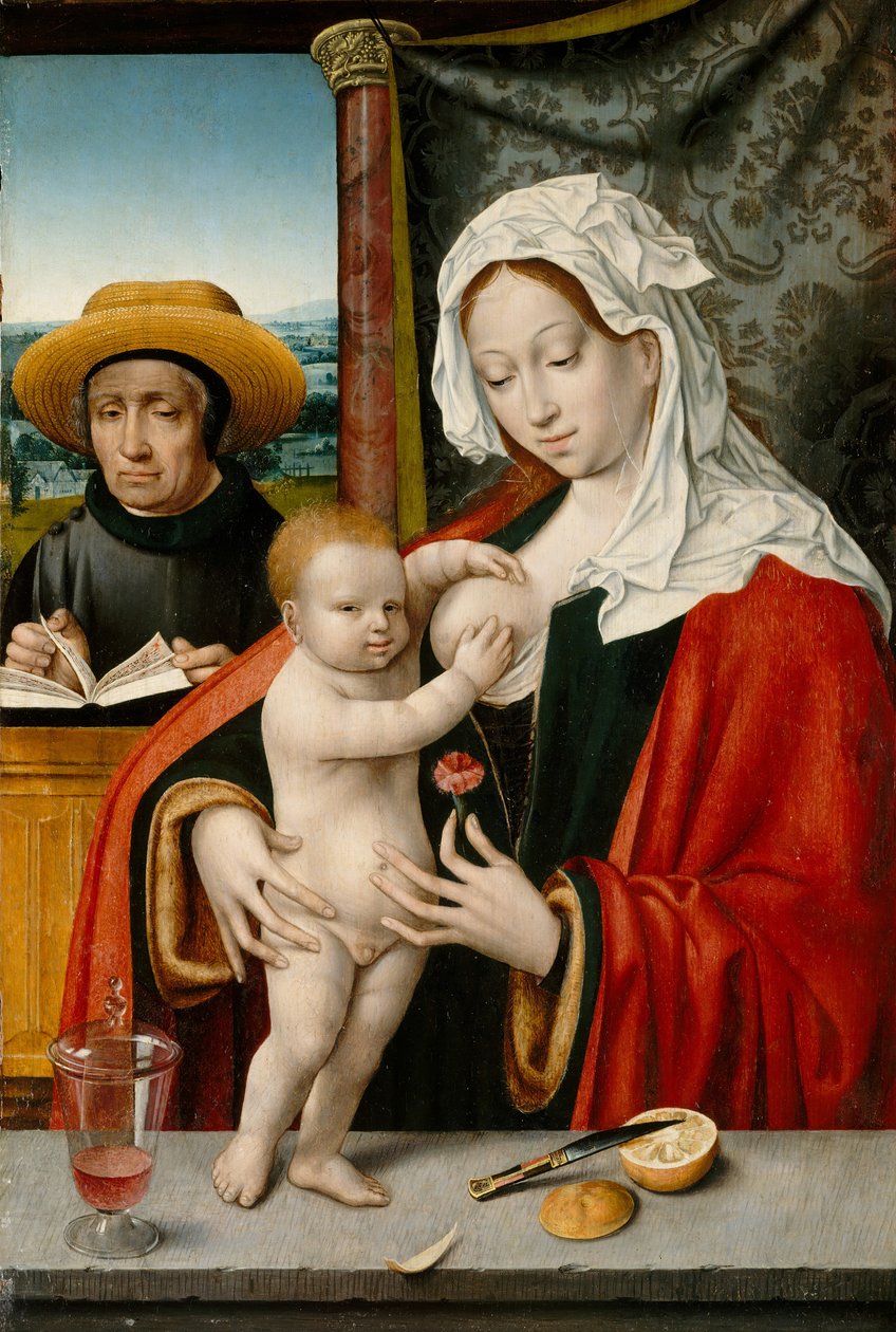 A Sagrada Família, possivelmente 1527-33. de Workshop of Joos van Cleve