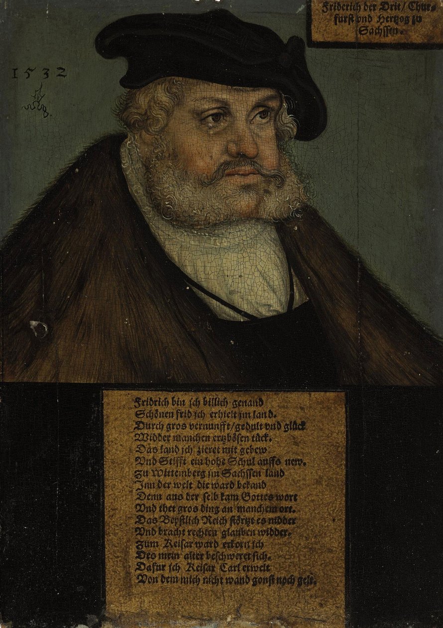 Frederico III (1463-1525), o Sábio, Eleitor da Saxónia de workshop of Lucas Cranach the Elder
