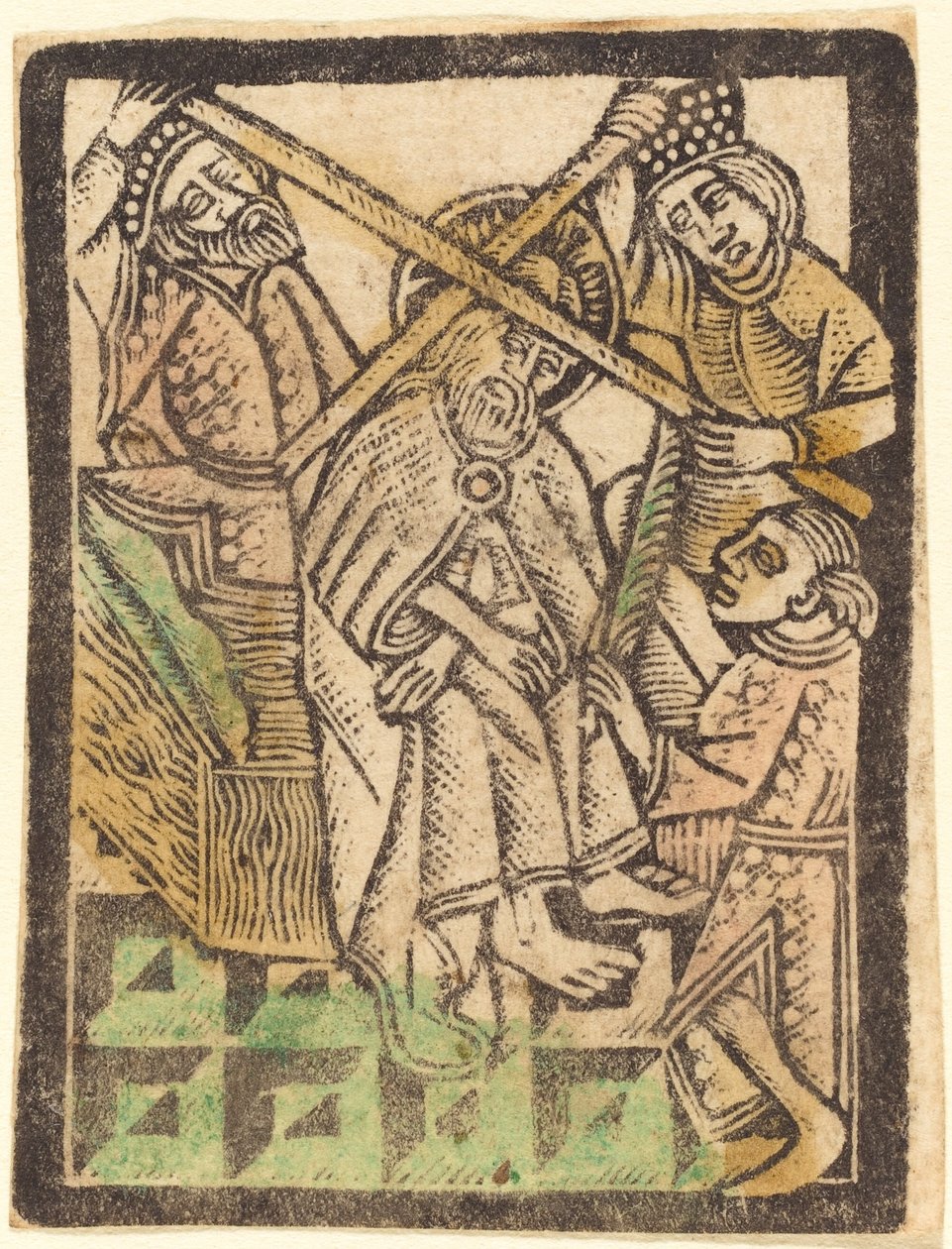 Cristo coroado de espinhos de Workshop of Master of the Aachen Madonna
