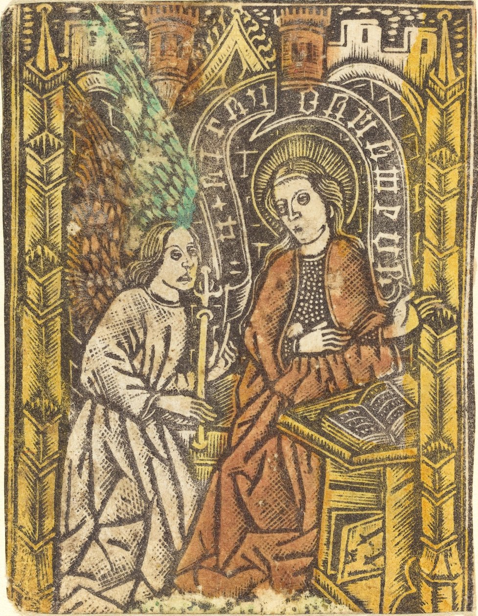 A Anunciação de Workshop of Master of the Borders with