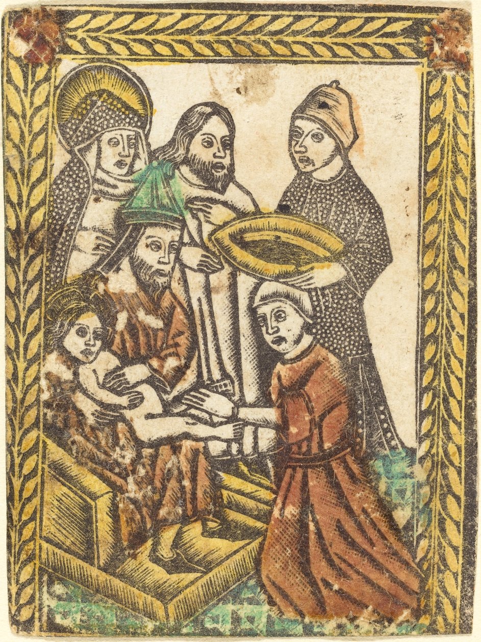 A circuncisão de Workshop of Master of the Borders with