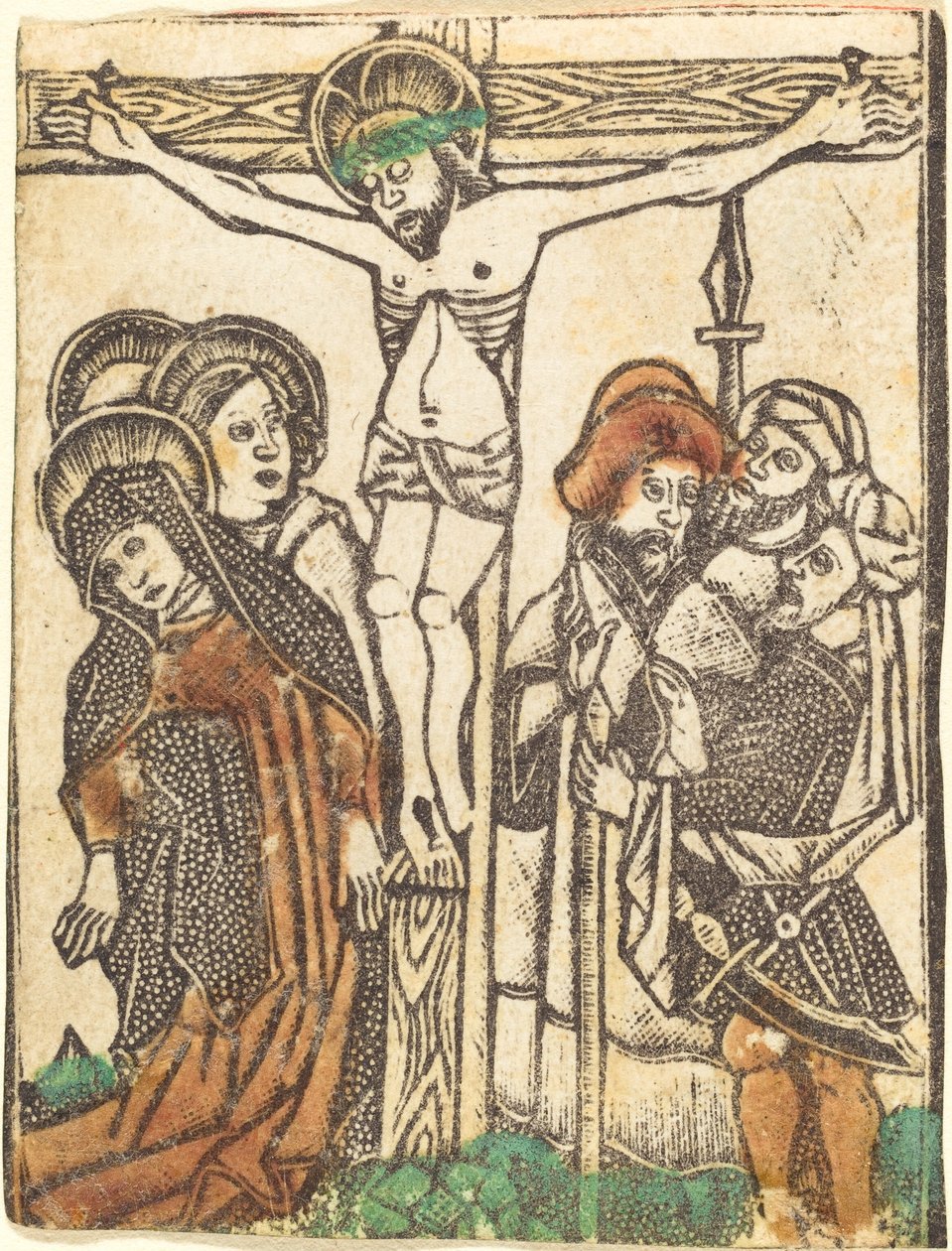 A Crucificação de Workshop of Master of the Borders with