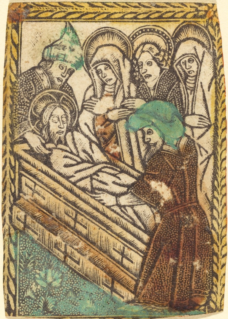 O sepultamento de Workshop of Master of the Borders with