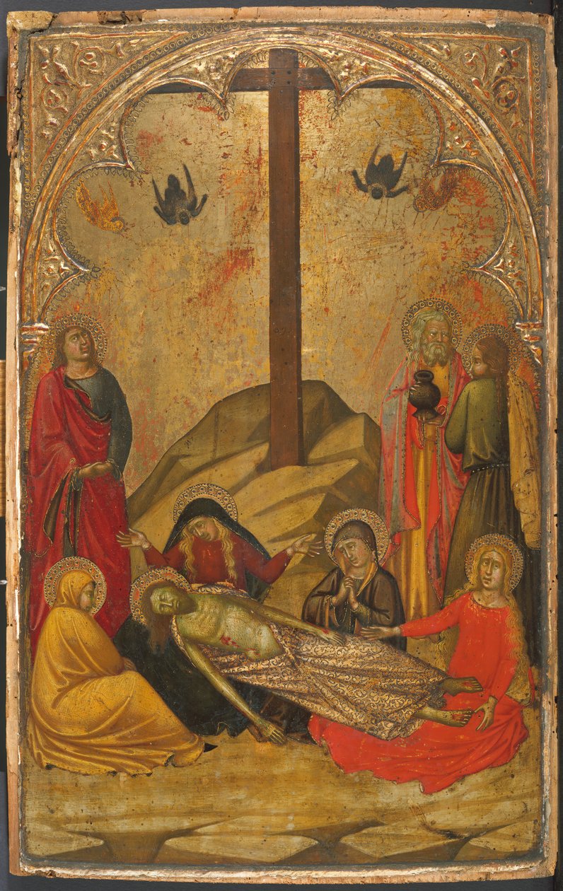 A Lamentação sobre o Cristo Morto, 1370-88. de Workshop of Niccolò di Buonaccorso