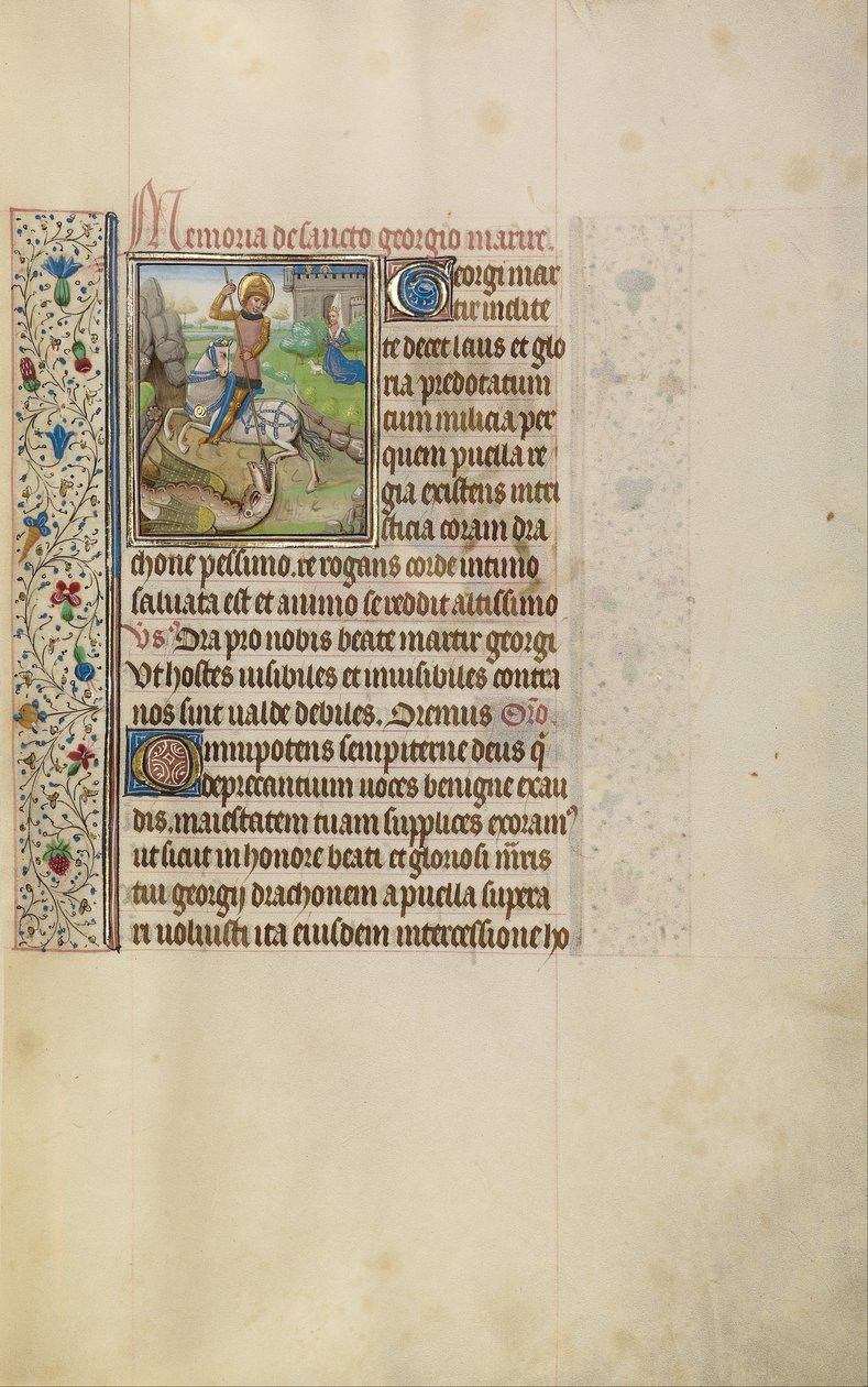São Jorge e o Dragão de Workshop of Willem Vrelant