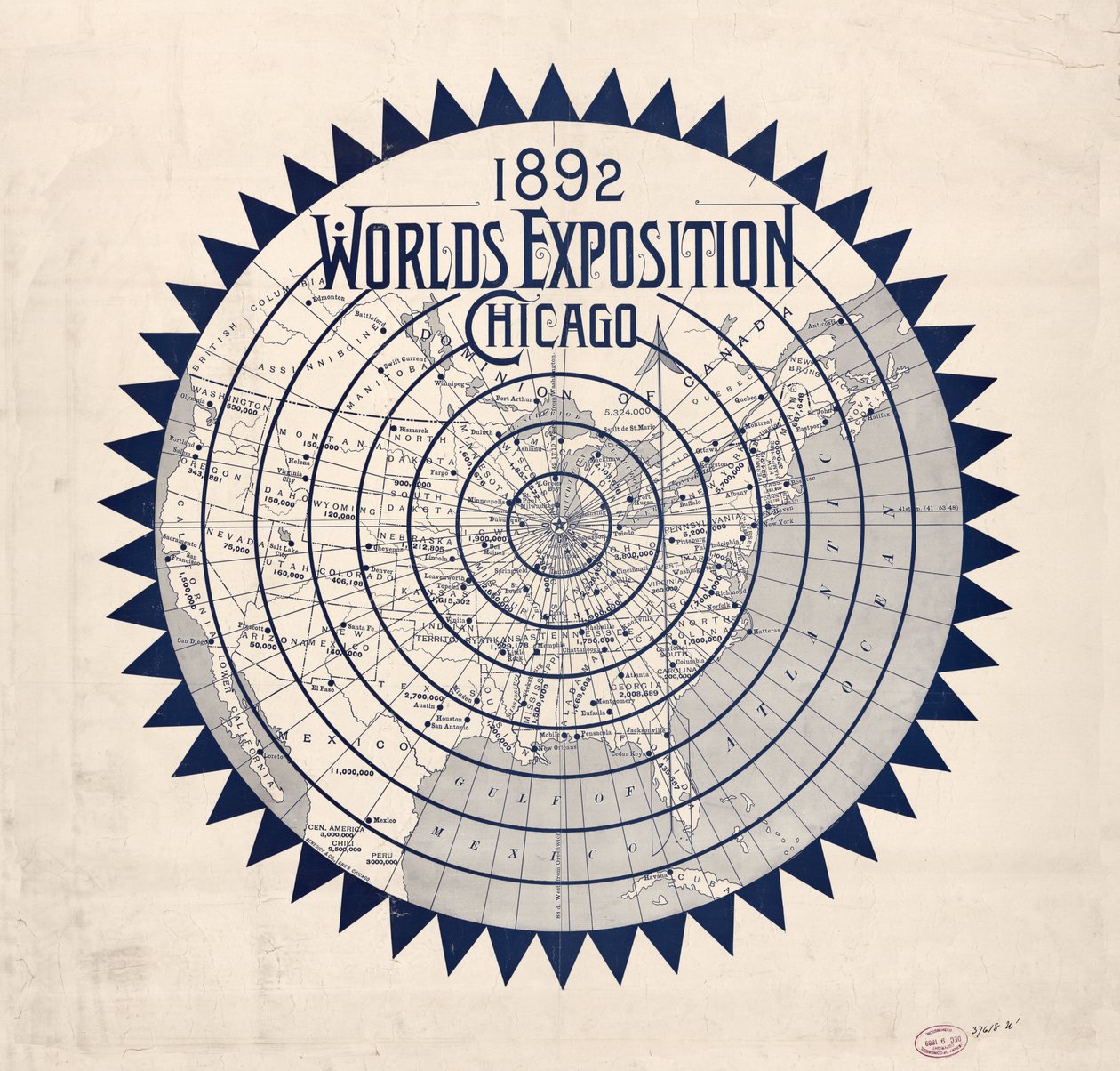 Exposição Mundial de 1892, Chicago. LOC 2010587003 de World